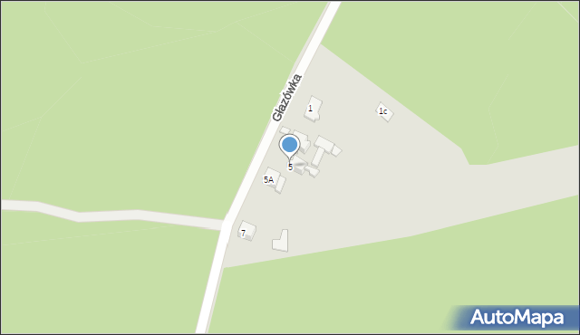Łazy, Głazówka, 5, mapa Łazy