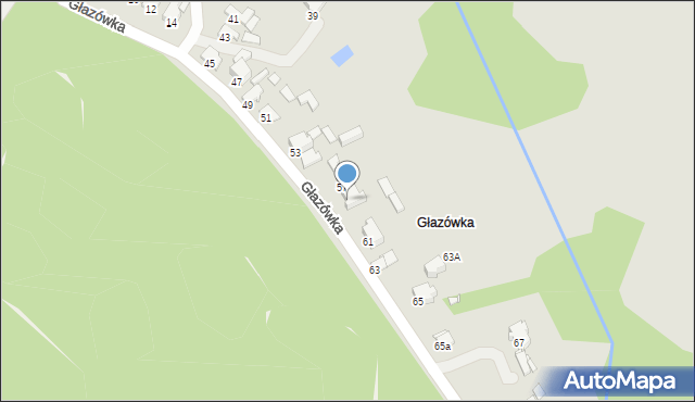 Łazy, Głazówka, 59, mapa Łazy