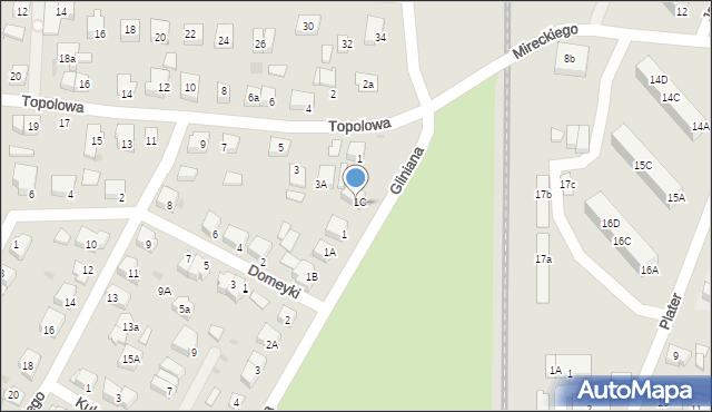 Lębork, Gliniana, 1C/2, mapa Lębork