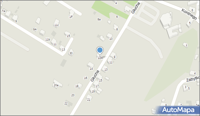 Lędziny, Głucha Henryka, ks., 12A, mapa Lędziny