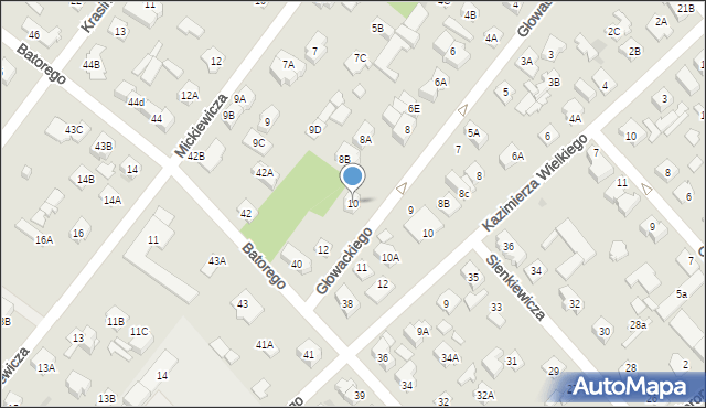 Legionowo, Głowackiego Aleksandra, 10, mapa Legionowo
