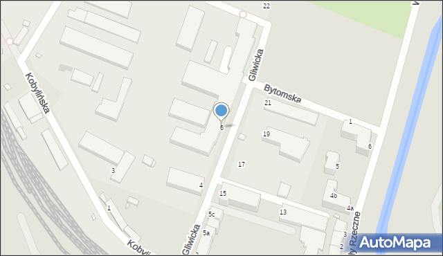 Legnica, Gliwicka, 6, mapa Legnicy