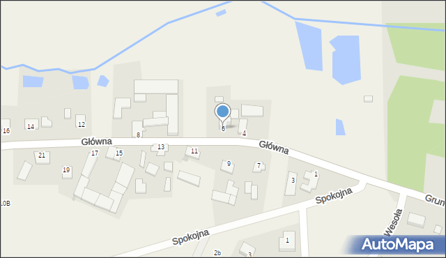 Ligotka, Główna, 6, mapa Ligotka