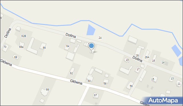 Ligotka, Główna, 62a, mapa Ligotka