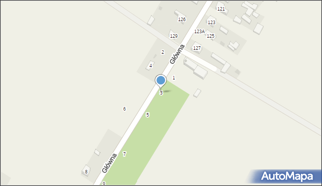 Lipowe Pole Skarbowe, Główna, 3, mapa Lipowe Pole Skarbowe