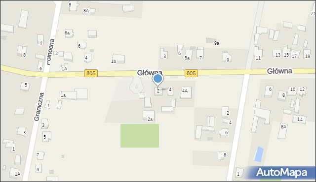 Lipówki, Główna, 2, mapa Lipówki