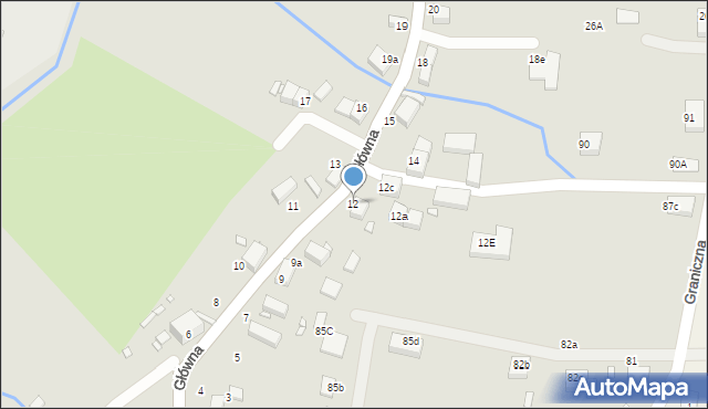 Lubań, Główna, 12, mapa Lubań