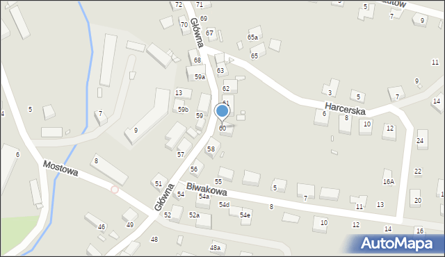 Lubań, Główna, 60, mapa Lubań