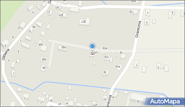 Lubań, Główna, 82b, mapa Lubań