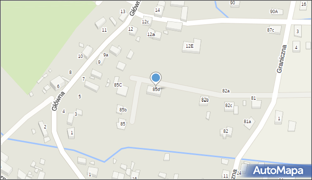 Lubań, Główna, 85d, mapa Lubań