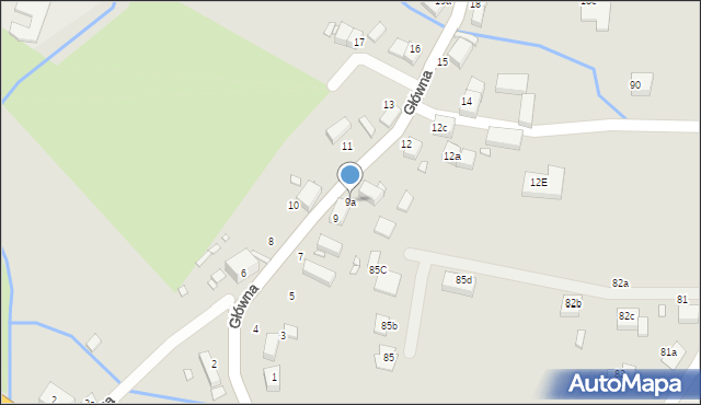 Lubań, Główna, 9a, mapa Lubań