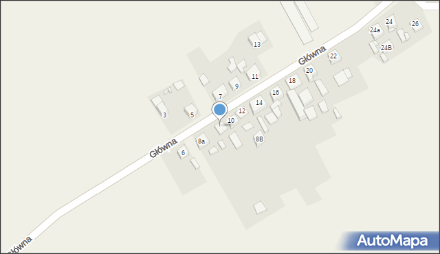 Lubecko, Główna, 10a, mapa Lubecko