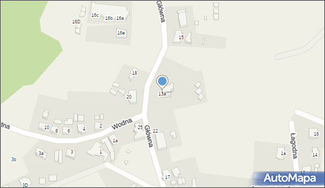 Lubin, Główna, 13a, mapa Lubin