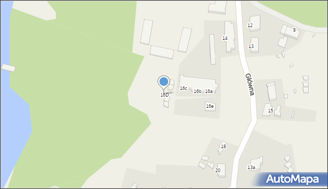 Lubin, Główna, 16D, mapa Lubin