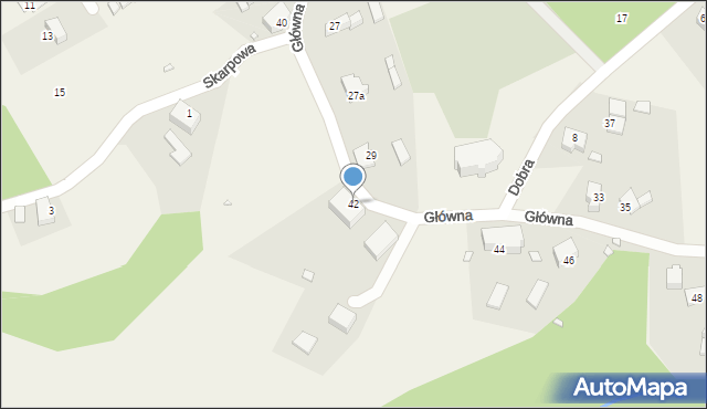 Lubin, Główna, 42, mapa Lubin