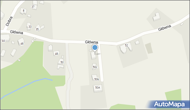 Lubin, Główna, 50d, mapa Lubin