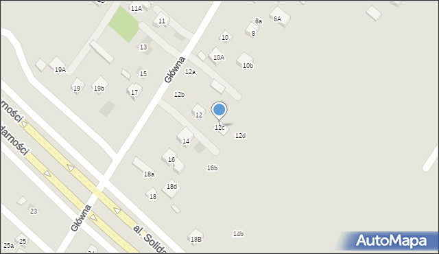Lublin, Główna, 12c, mapa Lublina