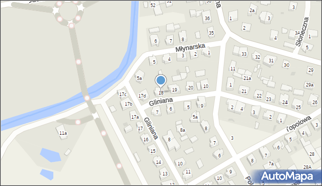 Lubowidz, Gliniana, 18, mapa Lubowidz
