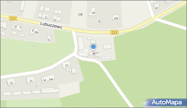 Lubuczewo, Główna, 36, mapa Lubuczewo