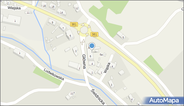 Ludwikowice Kłodzkie, Główna, 6b, mapa Ludwikowice Kłodzkie
