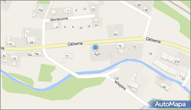Ludwikowice Kłodzkie, Główna, 77a, mapa Ludwikowice Kłodzkie