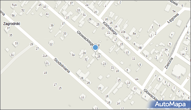 Lutomiersk, Głowackiego, 27, mapa Lutomiersk