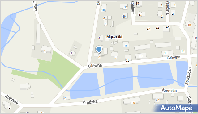 Mączniki, Główna, 3, mapa Mączniki