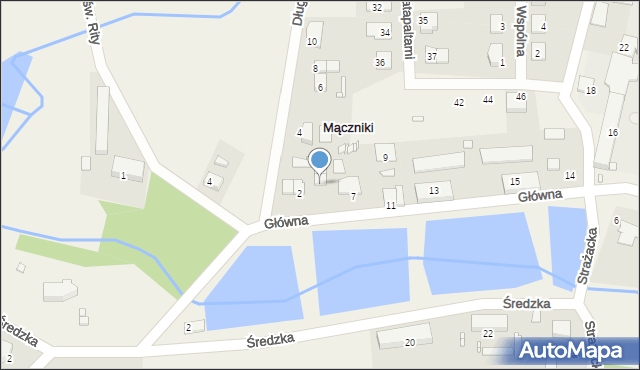 Mączniki, Główna, 5, mapa Mączniki