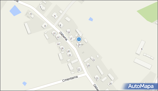 Mąkolno, Główna, 17, mapa Mąkolno