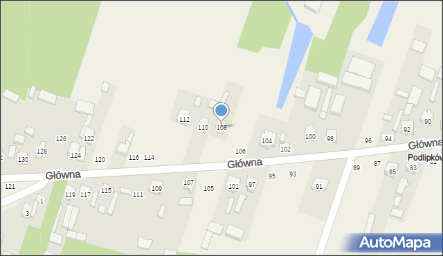Maków, Główna, 108, mapa Maków