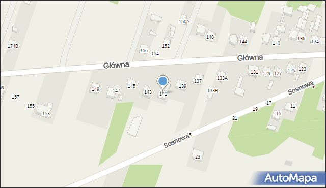 Maków, Główna, 141, mapa Maków