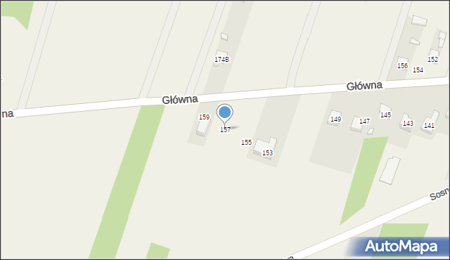Maków, Główna, 157, mapa Maków