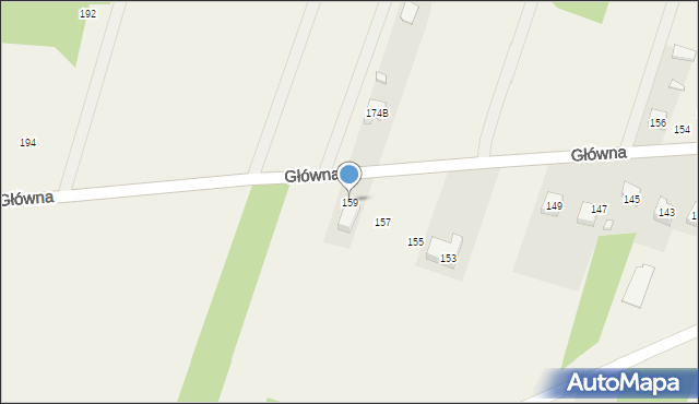 Maków, Główna, 159, mapa Maków