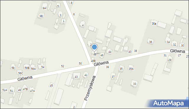 Maków, Główna, 48, mapa Maków