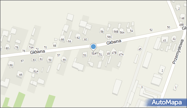 Maków, Główna, 51A, mapa Maków