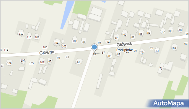 Maków, Główna, 89, mapa Maków