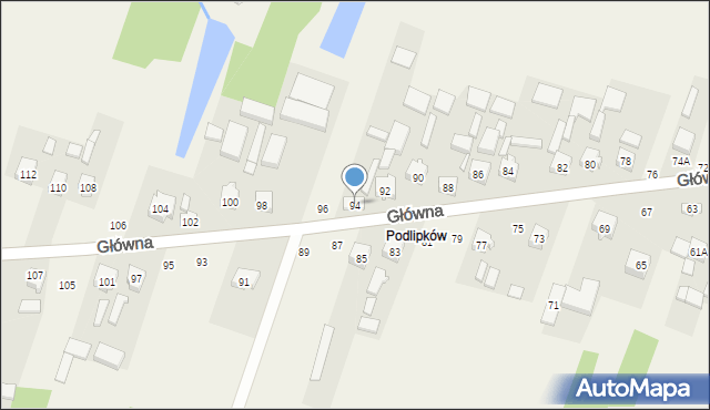 Maków, Główna, 94, mapa Maków