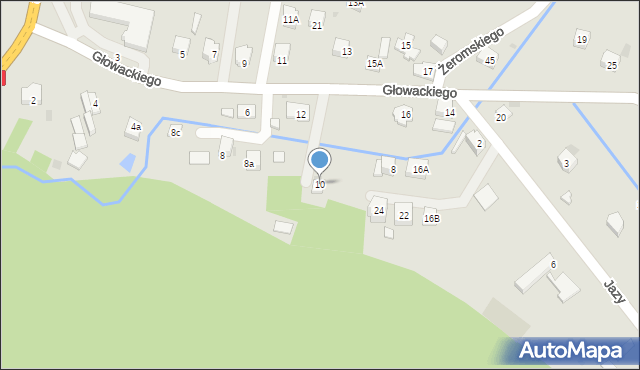 Maków Podhalański, Głowackiego, 10, mapa Maków Podhalański
