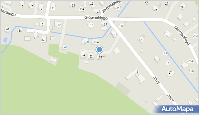Maków Podhalański, Głowackiego, 16B, mapa Maków Podhalański