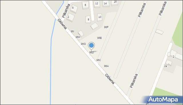 Malin, Główna, 96D, mapa Malin