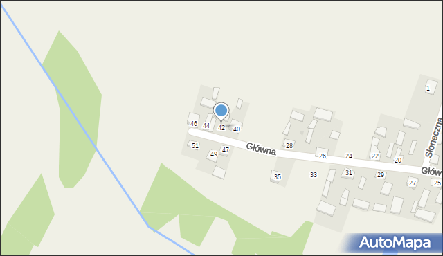 Maliszów, Główna, 42, mapa Maliszów