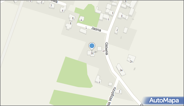 Małkowice, Główna, 1q, mapa Małkowice