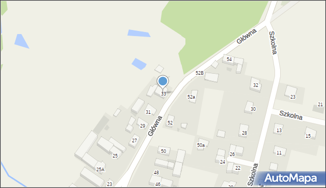 Małkowice, Główna, 33, mapa Małkowice