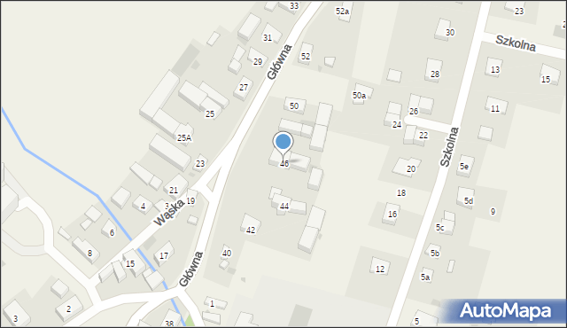 Małkowice, Główna, 46, mapa Małkowice