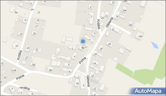 Małkowice, Główna, 5a, mapa Małkowice