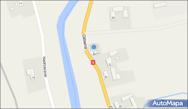 Marciszów, Główna, 34, mapa Marciszów