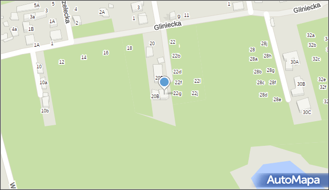 Marki, Gliniecka, 20C, mapa Marki