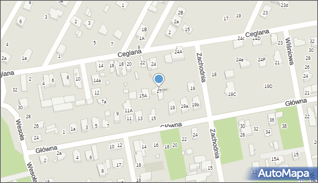Marki, Główna, 17, mapa Marki