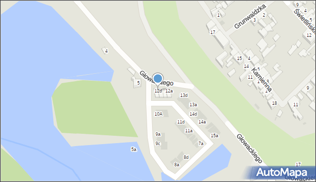 Maszewo, Głowackiego Bartosza, 12d, mapa Maszewo