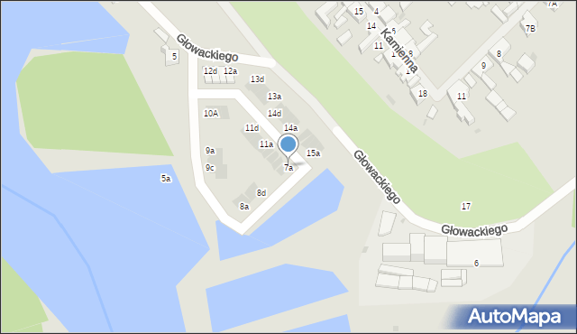 Maszewo, Głowackiego Bartosza, 7a, mapa Maszewo